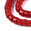 Opaque Solid Color Glass Beads Strands LS-GLAA-N026-2x4mm-06-3