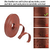 5M Flat PU Imitation Leather Cord LC-WH0009-07B-5