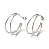 Non-Tarnish 304 Stainless Steel Moon Stud Earrings for Women EJEW-Z066-10P-1