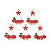 Rack Plating Alloy Enamel Charms ENAM-N055-160-1