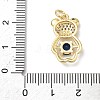 Brass Micro Pave Cubic Zirconia Pendants KK-Q068-04-3