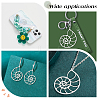 20Pcs 201 Stainless Steel Pendants STAS-DC0007-14-7