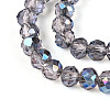 Electroplate Transparent Glass Beads Strands LS-EGLA-N054-T4mm-A01-3