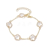 Glass Flower Links Bracelets & Necklaces Kits SJEW-JS01293-4