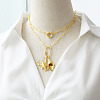 Summer Beach Brass Pendant Necklaces WGEACD0-02-3