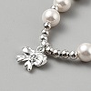 Plastic Pearl & Alloy Bead Bracelets BJEW-WH0011-109-2