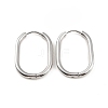 Non-Tarnish 304 Stainless Steel Oval Hoop Earrings EJEW-M218-02C-P-1