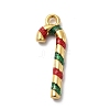 304 Stainless Steel Enamel Pendants STAS-P427-05D-G-1