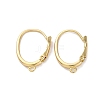 Ion Plating(IP) Brass Leverback Earring Findings KK-U042-21G-1