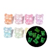 Luminous Opaque UV Plating Acrylic Beads OACR-Q204-17-1