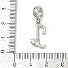 Brass European Dangle Charms LS-KK-Z097-01J-GP-3