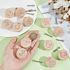 24Pcs 12 Styles Chinese Zodiac Wooden Drawer Knobs WOOD-OC0004-02-3