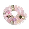 Natural Amethyst & Citrine & Prehnite & Quartz Crystal & Rose Quartz Beads Strands G-G053-B14-01C-3