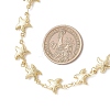 Ocean 304 Stainless Steel Starfish Link Chain Necklaces for Women NJEW-JN05921-3