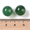 Natural Green Onyx Agate No Hole Sphere Beads G-K353-04B-27-3