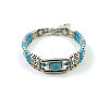 Synthetic Turquoise Beaded Bangles for Women WG1DBAC-01-3