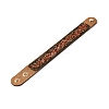 Faux Suede Snap Cord Bracelet LS-BJEW-F428-16-1