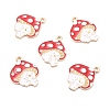 Autumn Theme Alloy Enamel Pendants ENAM-E361-08LG-1