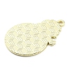 Golden Plated Alloy Enamel Pendants ENAM-L041-07G-02-2