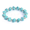 Vintage Cube Synthetic Turquoise Beaded Bracelets for Women FL7669-7-1