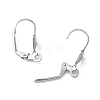 Tarnish Resistant 304 Stainless Steel Leverback Earring Findings STAS-E007-2-1