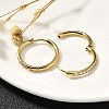 304 Stainless Steel Micro Pave Clear Cubic Zirconia Huggie Hoop Earrings EJEW-C096-01H-G01-5