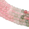 Gradient Color Natural Red and Green Strawberry Quartz Beads Strands GG-NH0007-C02-01-4