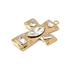 304 Stainless Steel Cubic Zirconia Pendants X-STAS-Z182-07G-02-2