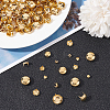 200Pcs 5 Style Brass Four-Claw Rivets KK-GF0001-07G-5