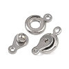 304 Stainless Steel Snap Clasps STAS-K311-03P-2