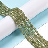 Natural Green Apatite Beads Strands G-E194-04-2