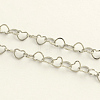 Tarnish Resistant 304 Stainless Steel Heart Link Chains CHS-R009-06-1