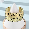 Hammered Brass Enamel Cuff Bangles BJEW-A163-05G-2