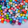 Round Silicone Focal Beads SI-JX0046A-95-4