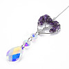 Natural Amethyst Big Pendants G-N333-008J-3