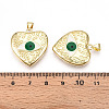 Brass Resin Pendants KK-T070-102-3