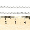 Tarnish Resistant 304 Stainless Steel Cable Chain Necklaces STAS-O037-120P-2