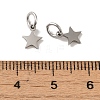 Non-Tarnish 201 Stainless Steel Charms STAS-E217-25A-P-3