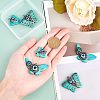  6Pcs 3 Style Synthetic Turquoise Pendants TURQ-NB0001-04-4