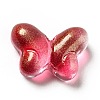 Transparent Baking Paint Glass Beads GLAA-F115-01I-2