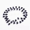 Synthetic Blue Goldstone Beads Strands G-J360-07-2