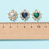 6Pcs 6 Color Acrylic Rhinestone Pendants FIND-FS0001-38-4