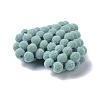 Flocky Resin Woven Beads RESI-F025-02A-2
