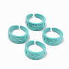 Spray Painted Alloy Cuff Rings RJEW-T011-30D-RS-1
