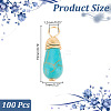 ARRICRAFT 100Pcs Synthetic Turquoise Pendants FIND-AR0004-20-2