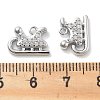 Micro Pave Clear Cubic Zirconia Pendants KK-M102-06P-3