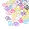 Transparent Acrylic European Beads OACR-Q200-13-1