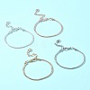 4Pcs 4 Colors Brass European Style Bracelet Making MAK-FS0001-04-9