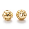 Alloy Hollow Beads PALLOY-P238-18G-RS-3