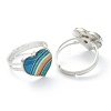 Adjustable Iron Finger Rings RJEW-B032-10P-2